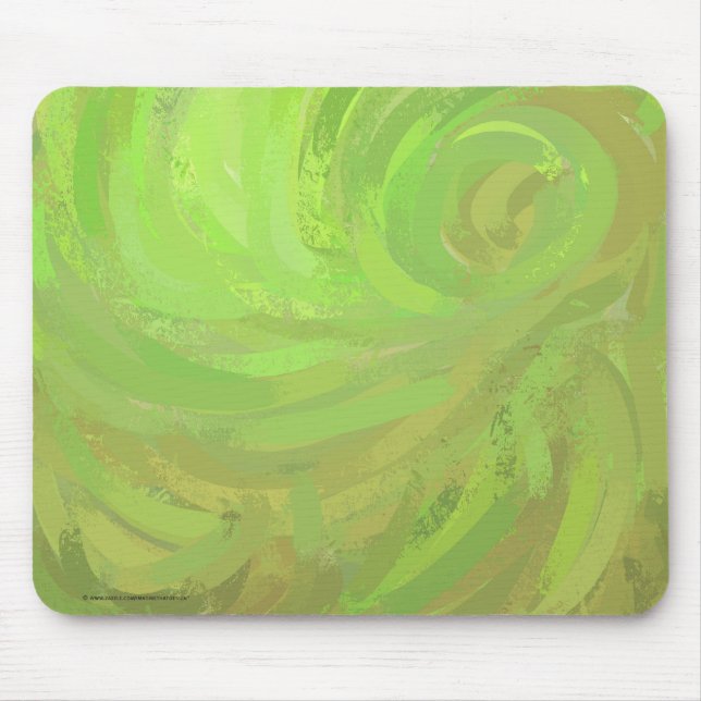 Tapis De Souris Kiwi Bash Green Swirl (Devant)