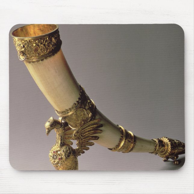 Tapis De Souris Klaxon en ivoire de boissons de défense avec des (Devant)