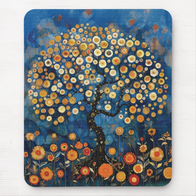 Tapis De Souris Klimt Tree of Life (Devant)