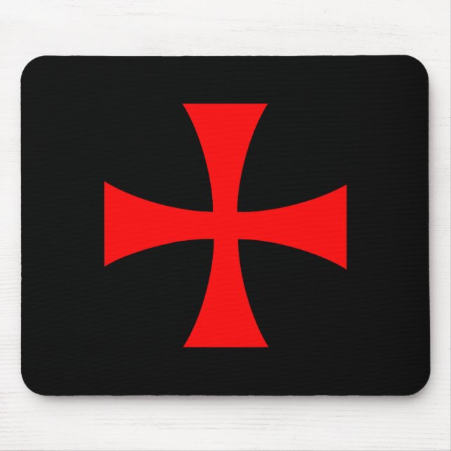 Tapis De Souris Knights Templar Cross Catholic Christian Order The (Devant)