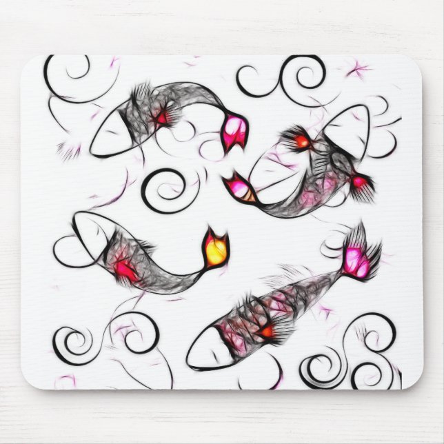 Tapis De Souris Kois vitreux Mousepad (Devant)