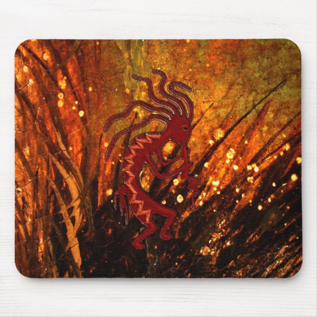 Tapis De Souris Kokopelli avec des lucioles (Devant)