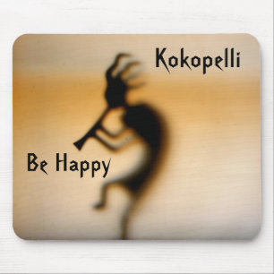 Tapis De Souris Kokopelli Be Happy Inspirational Mousepad