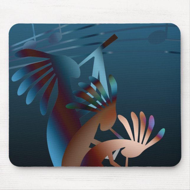 Tapis De Souris Kokopelli Blues (Devant)