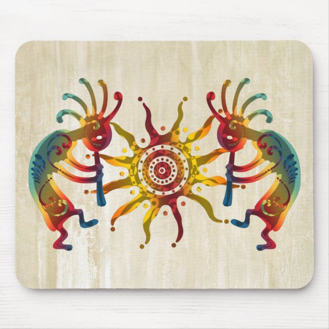 Tapis De Souris KOKOPELLI DUO SUN + vos idées (Devant)