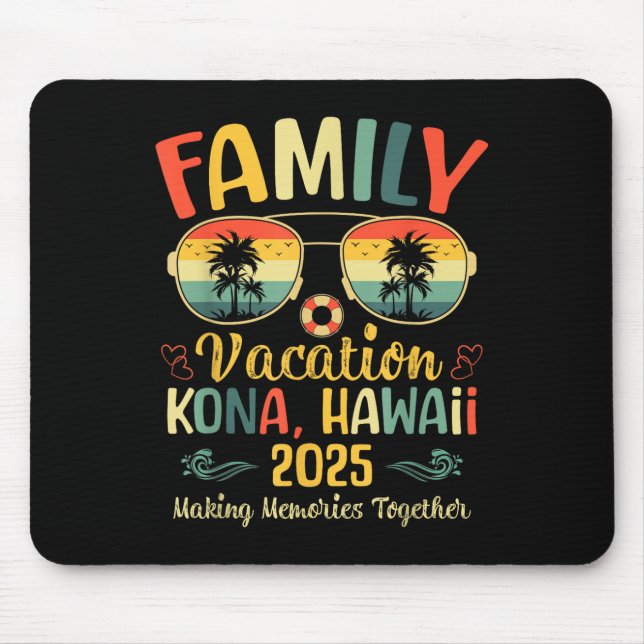 Tapis De Souris Kona Hawaii Beach Family Summer Vacation 2025  (Devant)