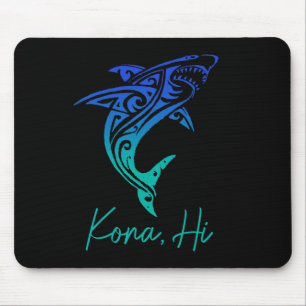 Tapis De Souris Kona Hawaii Requin Plongée Pêche Surf Surfeur Hawa