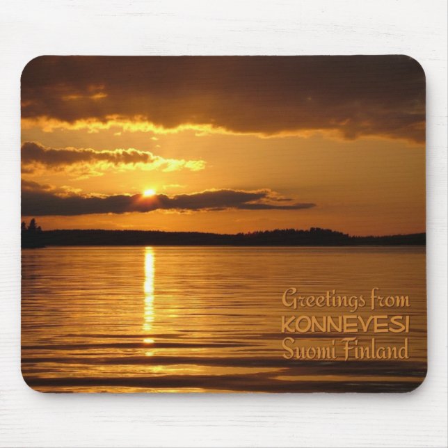 Tapis De Souris Konnevesi Sunset mousepad (Devant)