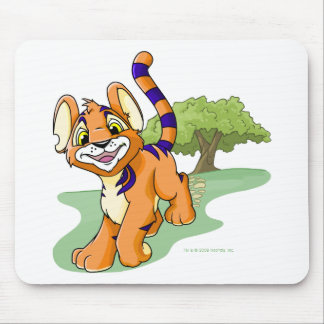 Tapis De Souris Kougra orange aventureux sur l'île de mystère