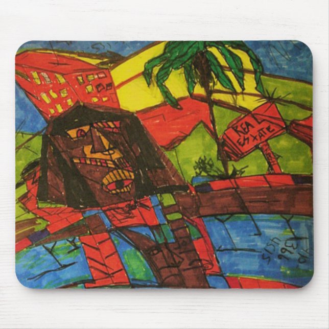Tapis De Souris krach immobilier (Devant)
