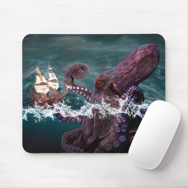 Tapis De Souris Kraken (2) (Avec souris)