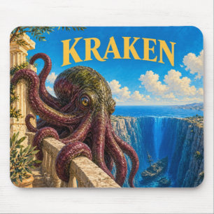 Tapis De Souris Kraken, monstre de fantasy gothique