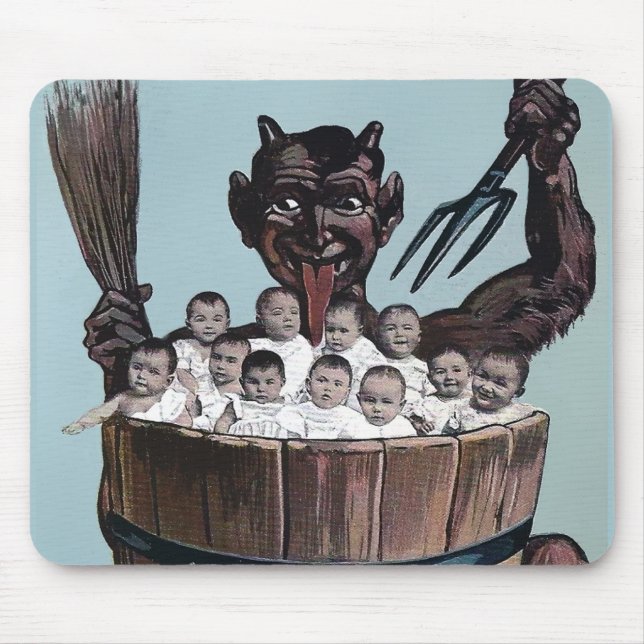 Tapis De Souris Krampus Déplaisant vintage (Devant)