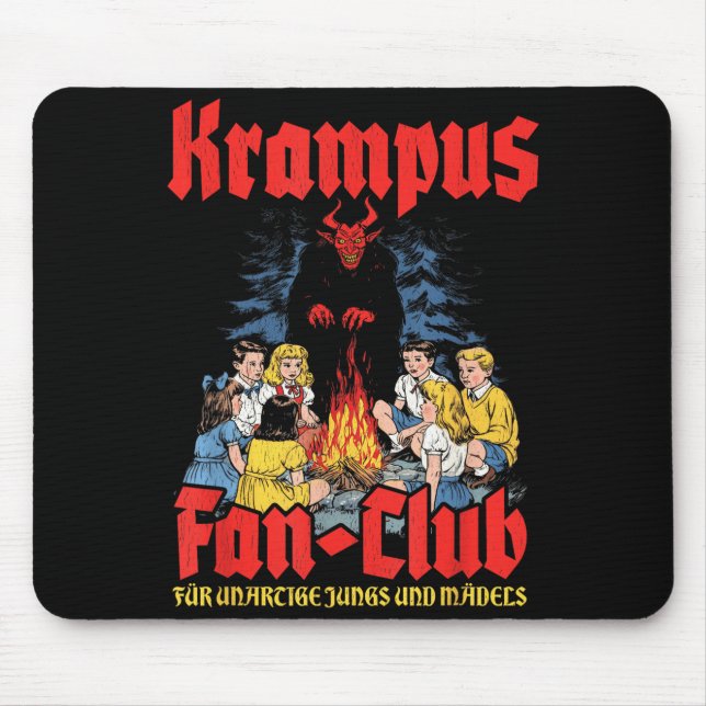 Tapis De Souris Krampus Fan-club Ugly Xmas German Christmas Demon  (Devant)