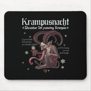 Tapis De Souris Krampusnacht Noël Monstre Krampus Amant Festi
