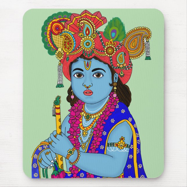 Tapis de souris Krishna enfant (Devant)