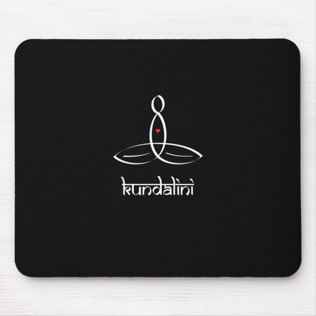 Tapis De Souris Kundalini - Style sanskrit blanc (Devant)