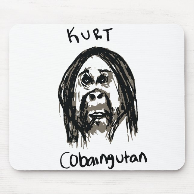 Tapis De Souris Kurt Cobain Main Drag Grungy (Devant)