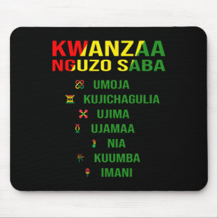 Tapis De Souris Kwanzaa - Swahili Pour Les Sept Principes