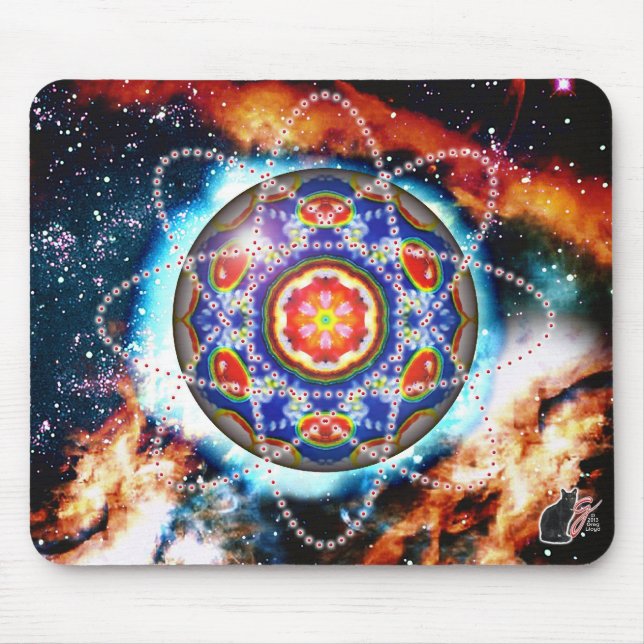 Tapis De Souris Kyron Orbz Kaleid (Devant)