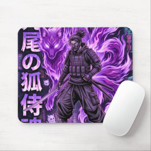 Tapis De Souris Kyubi Cyber-Samouraï