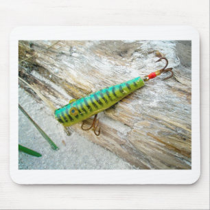 Tapis De Souris L Cooper Goo Goo Eyes Antique Pêche Lure