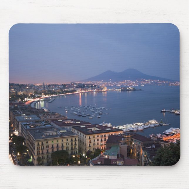 Tapis De Souris La baie de Naples par nuit Mousepad (Devant)