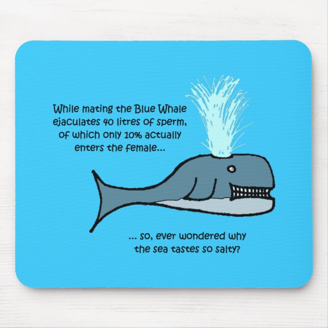 Tapis De Souris La baleine bleue... (Devant)