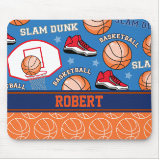 Tapis De Souris La bande dessinée DRÔLE de sports de BASKET-BALL