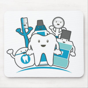 Tapis De Souris La bande propre de dents