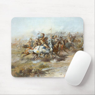 Tapis De Souris La bataille de Custer Charles Marion Russell