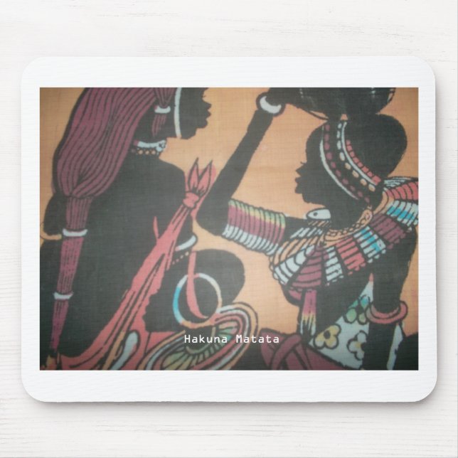 Tapis De Souris La beauté intemporelle de la tradition Masaï (Devant)