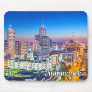 Tapis De Souris La belle Indianapolis, Indiana, États-Unis