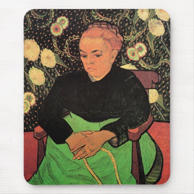 Tapis De Souris La Berceuse (Augustine Roulin) de Vincent van Gogh (Devant)