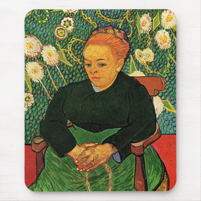 Tapis De Souris La Berceuse (Augustine Roulin) de Vincent van Gogh (Devant)