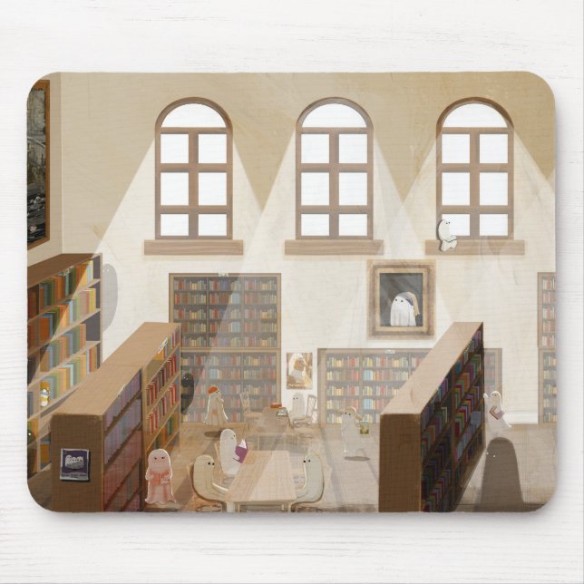 Tapis De Souris La Bibliothèque Hantée (Devant)