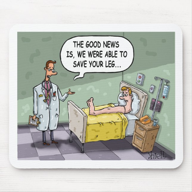 Tapis De Souris La Bonne Nouvelle Est que nous avons pu sauver vot (Devant)