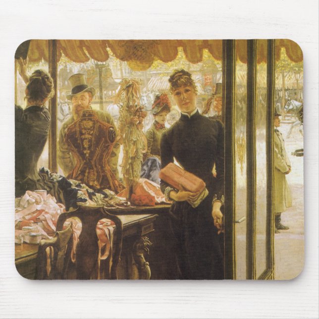 Tapis De Souris La Boutique de James Tissot, Art Victorien (Devant)