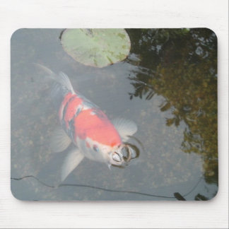 Tapis De Souris La carpe de Koi clôturent la vue Mousepad
