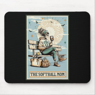 Tapis De Souris La carte de tarot de la mère Softll squelette café