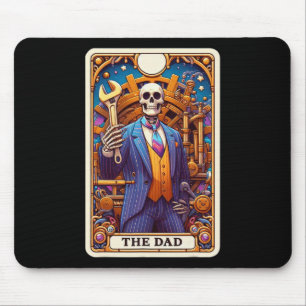 Tapis De Souris La carte de tarot de papa squelette Fête des pères