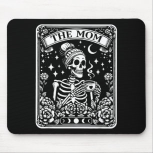Tapis De Souris La carte de tarot drôle de la mère squelette femme