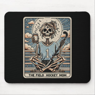 Tapis De Souris La carte tarot de la mère de hockey sur gazon