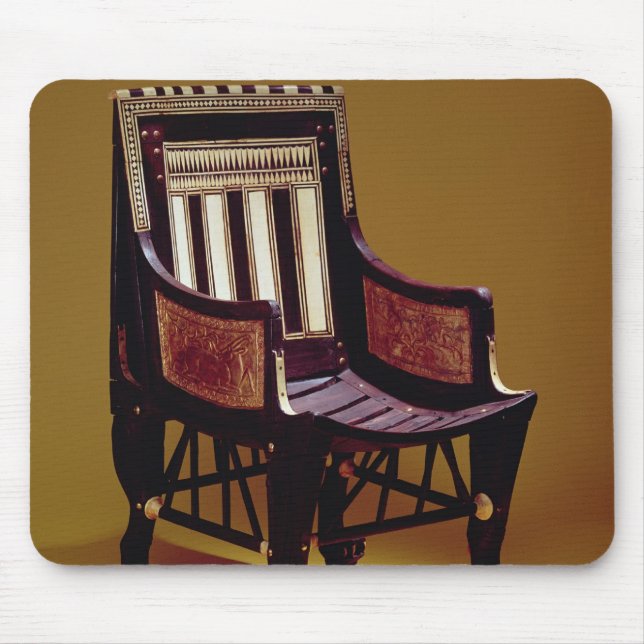 Tapis De Souris La chaise de l'enfant, de la tombe de Tutankhamun (Devant)
