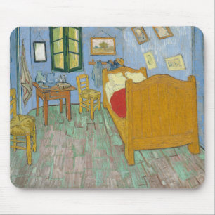 Tapis De Souris La Chambre de Van Gogh à Arles - Jaune et Bleu Cla