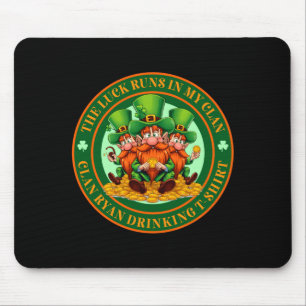 Tapis De Souris La chance court dans mon clan Ryan St Patrick’s Da