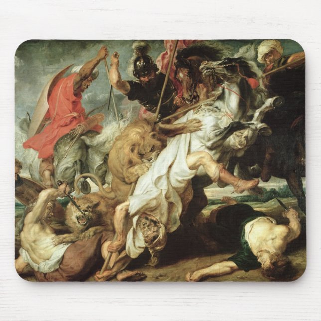 Tapis De Souris La chasse à lion, 1621 (Devant)