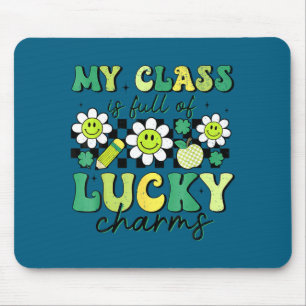 Tapis De Souris La classe est pleine de charmes porte-bonheur jour