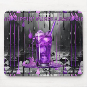 Tapis De Souris La collection de pluies violettes de Sippin Mousep