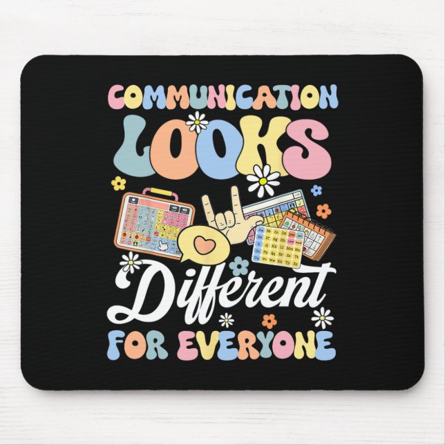 Tapis De Souris La communication est différente pour chaque person (Devant)